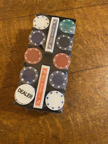 Unopened poker chips and - poker,
