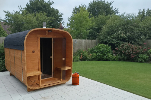 Outdoor cube sauna gas - outdoor,