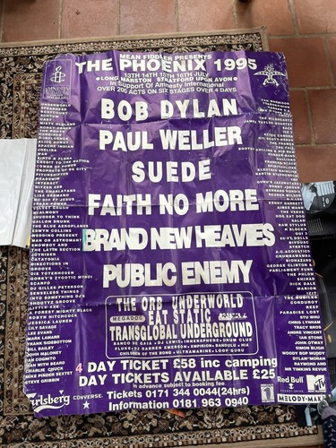 Phoenix festival poster 1995 - festival,