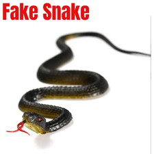 45cm Real Rubber Toy Fake Snake Safari Garden Prop Joke Prank Halloween Gift