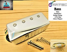 Artec 4-String Bass Humbucker BRIDGE Pickup for Gibson, Epiphone Alnico - CHROME