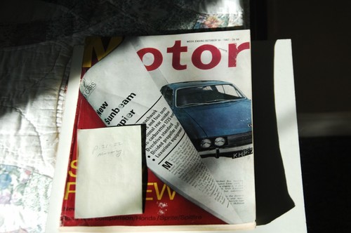 Motor 1967 triumph tr5 - 10/14/1967,