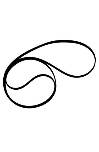 Turntable drive belt for the - turntable,