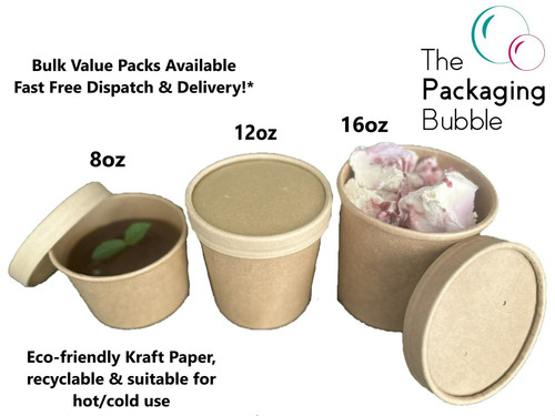 Kraft brown soup cups - cups, with