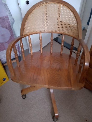 Wooden vintage swivel chair - vintage, by