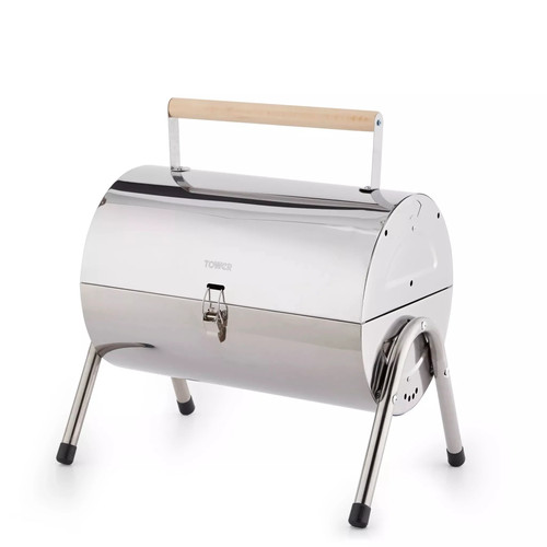 Tower portable barrel grill - tower,