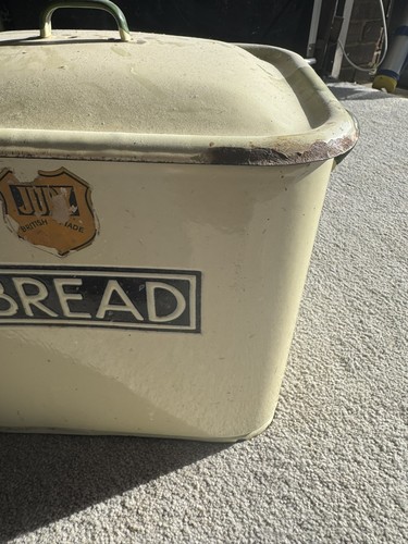 1940s vintage enamel bread bin - 1940s,