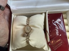 Geneve 9ct Gold Ladies Cocktail Watch Millenium Edition Boxed