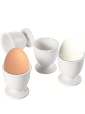 4x Egg Cup Set Boiled Eggs