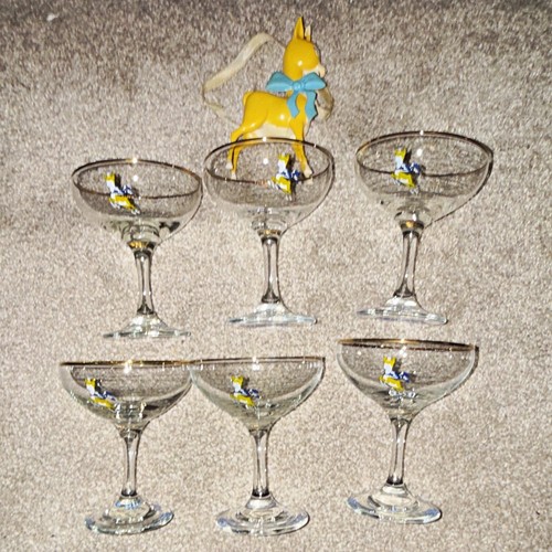 Babycham set glass coupe - babycham,