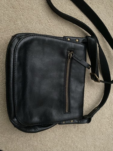 Fossil black leather crossbody - fossil,
