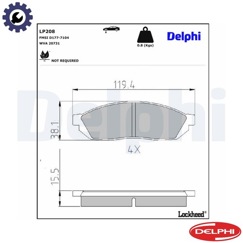 Brake pad set disc - pad,