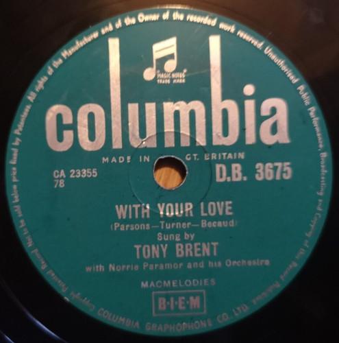 Tony brent with - -, your
