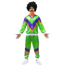 80s Shell Suit Stag Adult Scouser Fancy Dress Costume Tracksuit Mens