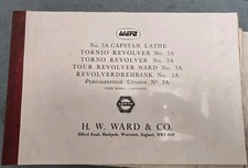 WARD No 3A, 2DS  CAPSTAN 7, 10  TURRET LATHE Engineers Diagrams  Books X 4