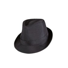 Adults Black Gangster Hat