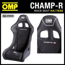 HA/766E OMP CHAMP-R RACE SEAT GEL COATED FIBREGLASS RACE RALLY VELOUR BLACK