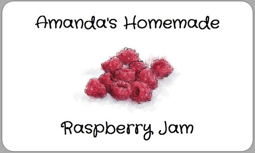 Raspberry jam stickers - raspberry,