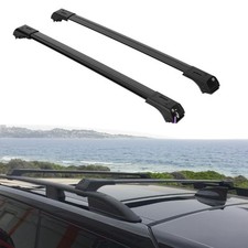2X Car Roof Rack Cross Bars for Vw Touareg 2010-2018 Lockable Roof Bars Black