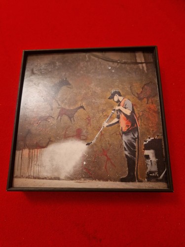 Banksy little framed picture - banksy,