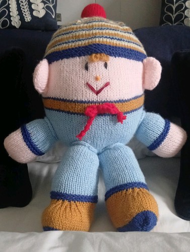 Hand knitted humpty dumpty - hand,
