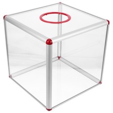  Clear Donation Box Suggestion Office Kids Mailbox Raffle Boxes with Slot