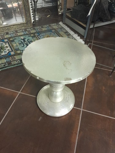 Moroccan silver table damaged - moroccan, table,