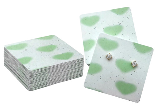 Jewellery display cards green - jewellery,
