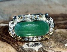 Stunning 14ct Gold Jade &