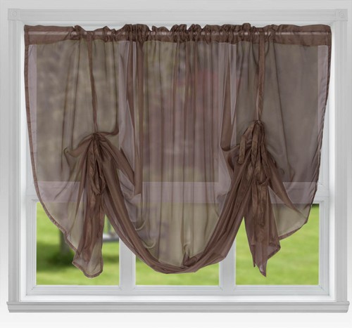 Voile tie blinds - tie,