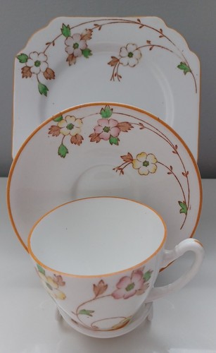 Vintage gladstone china trio - china,