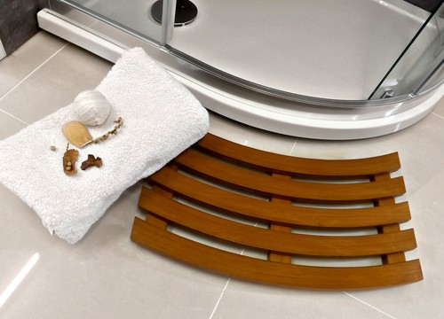 Curved shaped solid - curved, beech