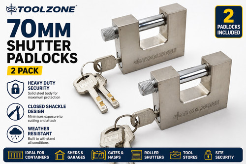 70mm shutter padlock closed - 2x,