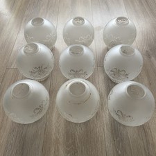 Vintage Frosted Glass Oil Lamp