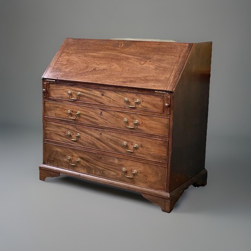 Antique mahogany bureau - mahogany,