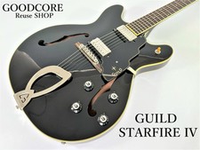 GUILD STARFIRE IV SF-IV BLK Semi-Acoustic Reissue Model w/genuine case from JP
