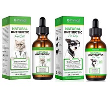 Dog & Cat Antibiotics 100% Natural Dogs & Cats Antibiotic Drops Support Health