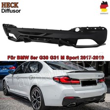 Rear Diffuser Diffuser Lip Fits BMW 5 Series G30 G31 550 M Package Gloss Black