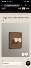Antique Brass 2 Gang 2 way