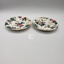 Vintage Chintz Crown Ducalware Ascot Pair Of Replacement Saucers 5.75" (A/M) 