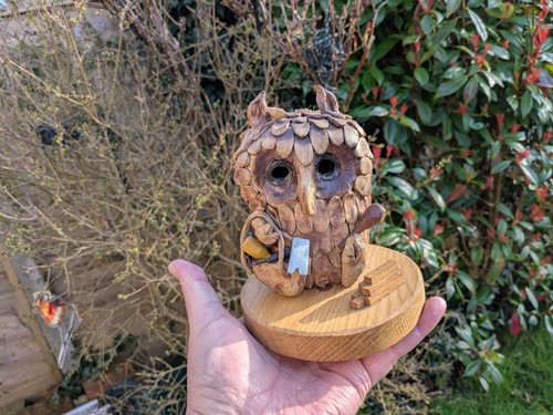 Studio pottery owl - pottery, tools