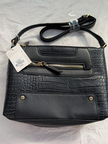 Black handbag with - black, zip