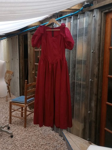 Vintage bridesmaid dress red - dress,