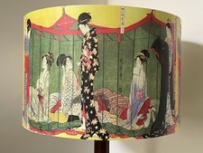 Geisha Lampshade, Light shade, Japanese, shabby chic, free gift