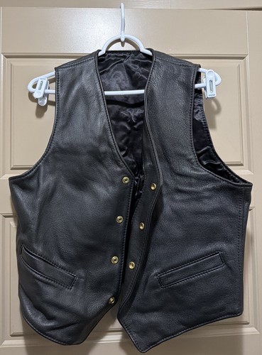 Langlitz leather vest - langlitz, black
