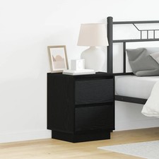 Bedside Cabinet with Drawer with Engineered wood Bedroom Nightstand  vidaXL
