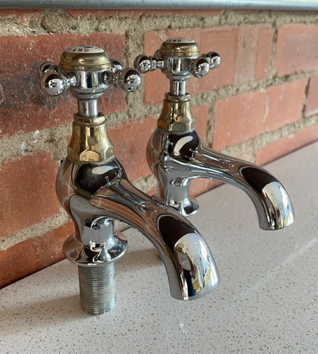 Pair vintage chrome - pair,