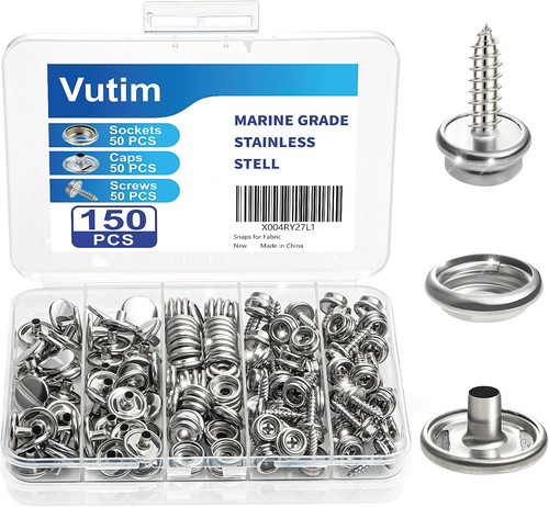 150 pcs canvas snap fastener - 150,
