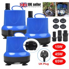 Submersible Water Change Pump Fish Tank Aquarium Sump Feature Pond Fountain 65W