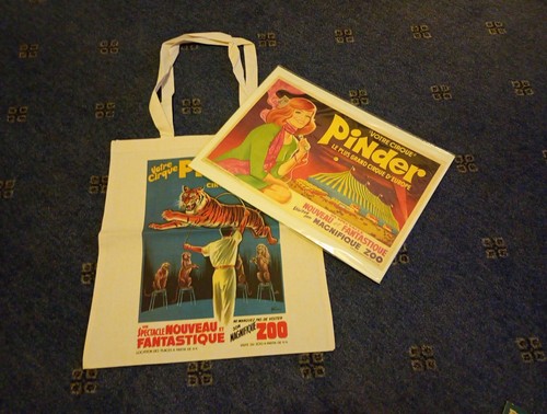 Pinder poster and bag - pinder,